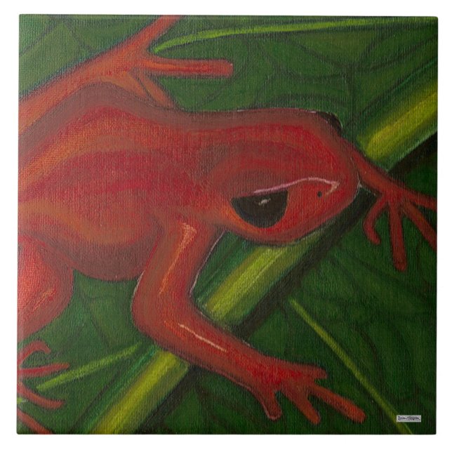 Manny The Mantella (Frog) Tile (Front)