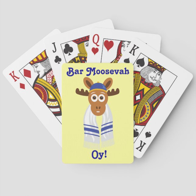 Manny The Moose Head_Bar Moosevah Oy! Playing Cards (Back)