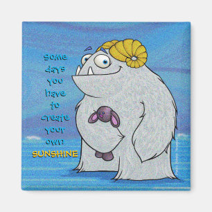 Manny the Yeti, magnet
