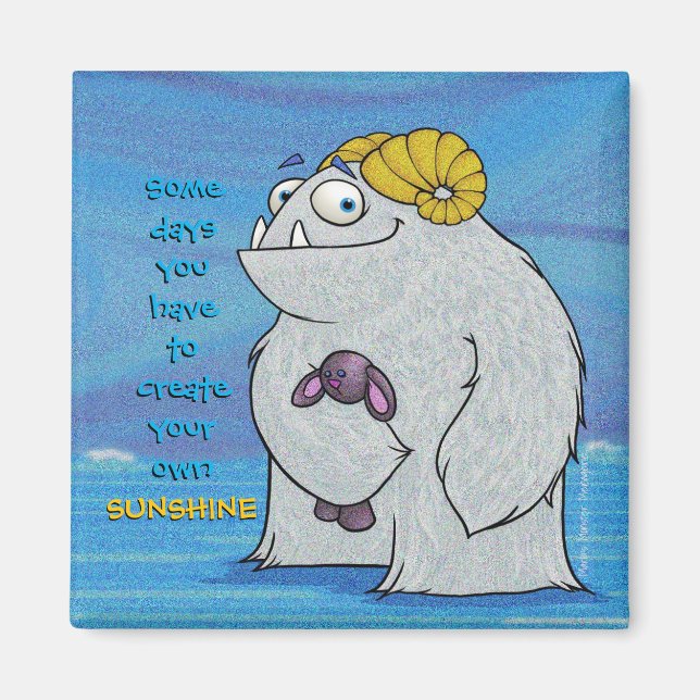 Manny the Yeti, magnet (Front)