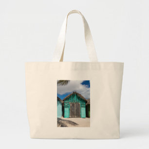 Mano Juan village in Saona Domenican Republic Large Tote Bag