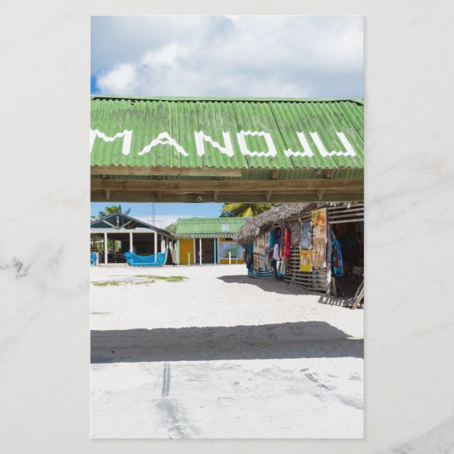 Mano Juan village in Saona Domenican Republic Stationery (Front)