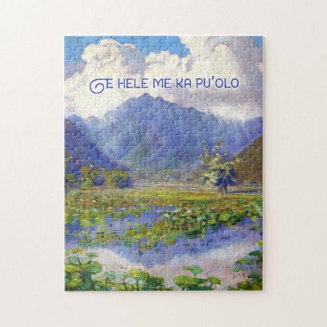 Manoa Valley Painting Hawaiian Islands Jigsaw Puzzle (Vertical)