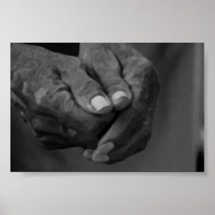 Manos envejecidas Original Atwork Oils Impresiones Poster