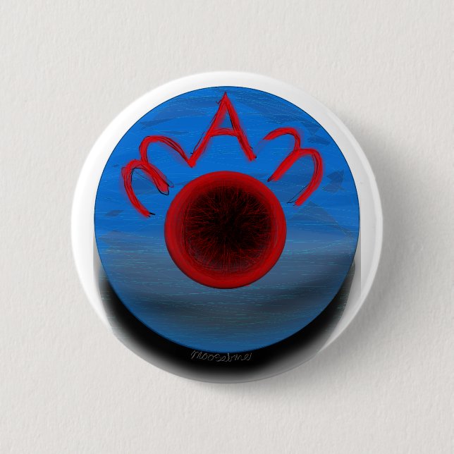 ManOSphere 6 Cm Round Badge (Front)