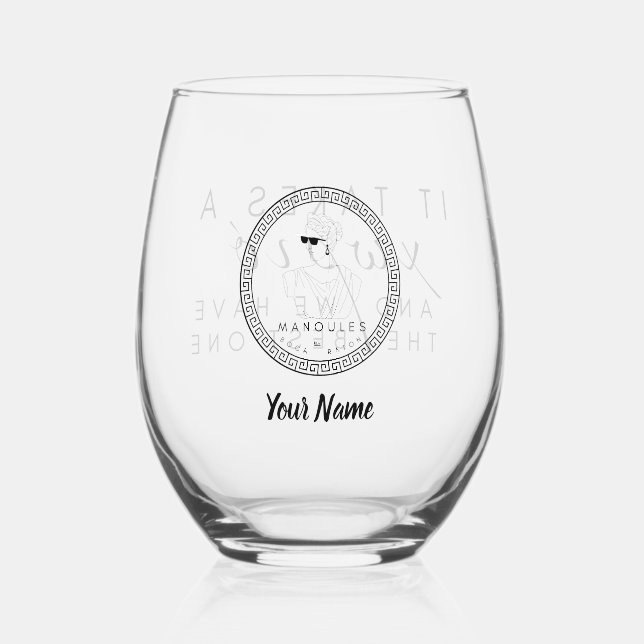 Manoules Wine Glass (Front)
