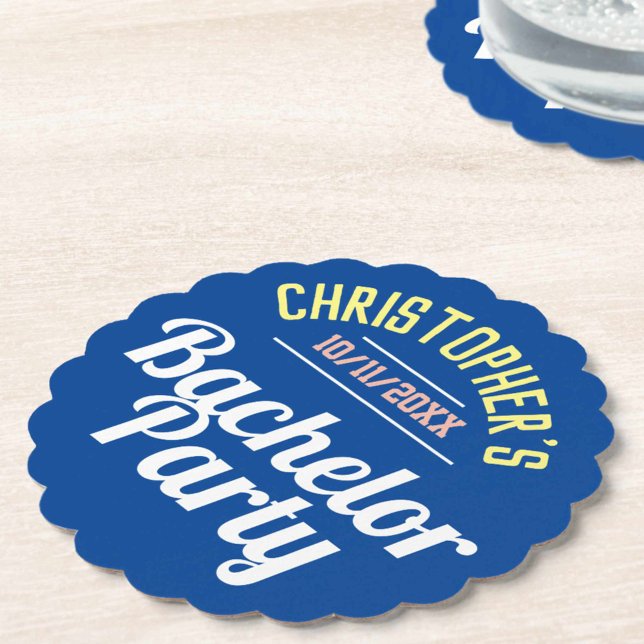 Man's Bachelor Party Paper Coaster (Creator Uploaded)