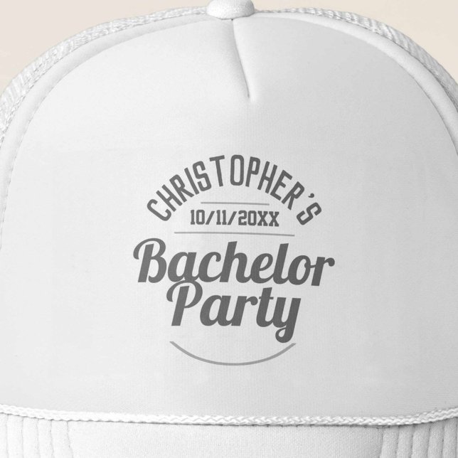 Man's Bachelor Party Trucker Hat (Creator Uploaded)