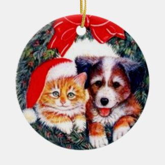 Man's Best Friend Ceramic Ornament