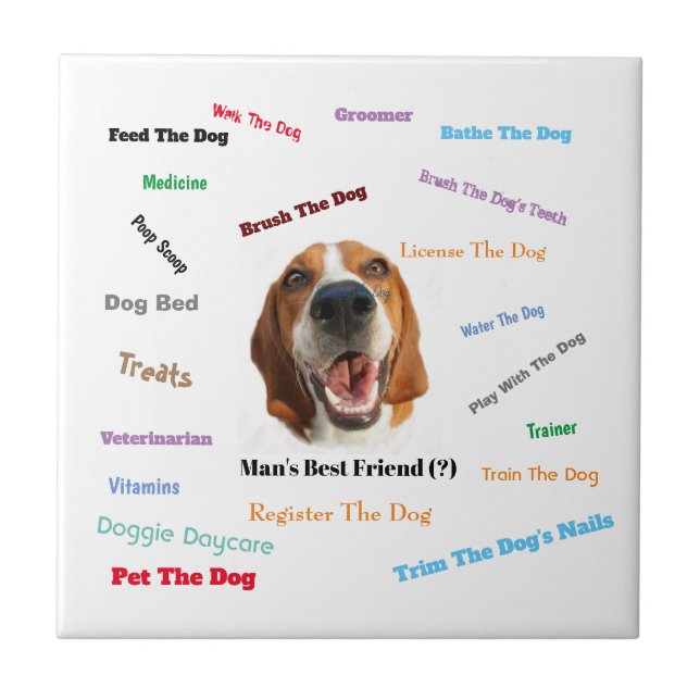 Man's Best Friend (?)    Ceramic Tile (Front)
