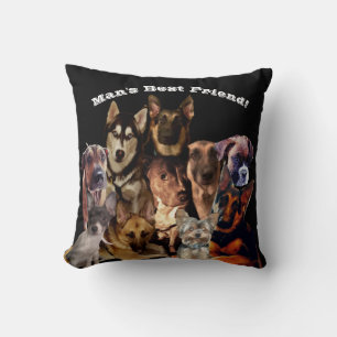 MAN'S BEST FRIEND  CUSHION