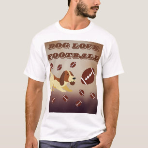 Man's Best Friend Dog And Football T-Shirt