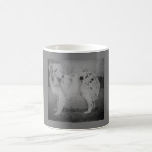 Man's best friend poses for his animal portrait  c coffee mug