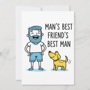 Man's Best Friend's Best Man Father's Day Invitation