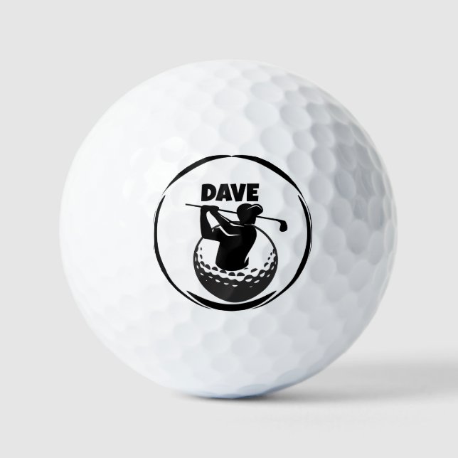 Man's Golf swing & Golf ball (Front)