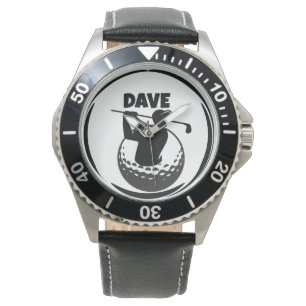 Man's Golf swing & Golf ball Watch