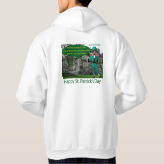 mans hoodie.  Happy St. Patrick's Day.  irish sett Hoodie