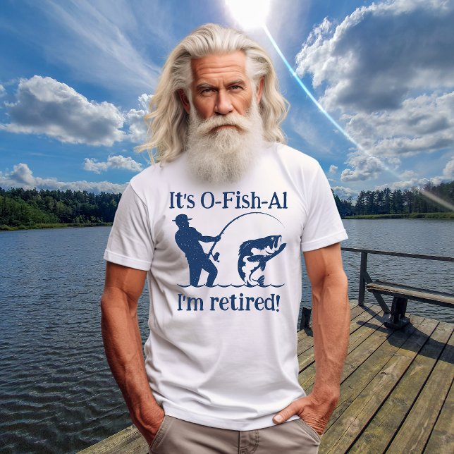 Man's It's Ofishal Fisherman Retirement Gift T-Shirt (Creator Uploaded)
