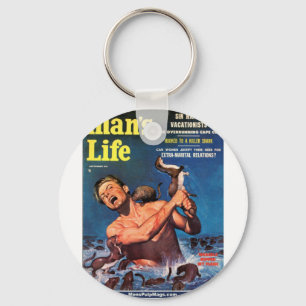 Man's Life, Sept. 1956 - Weasels Ripped My Flesh! Key Ring