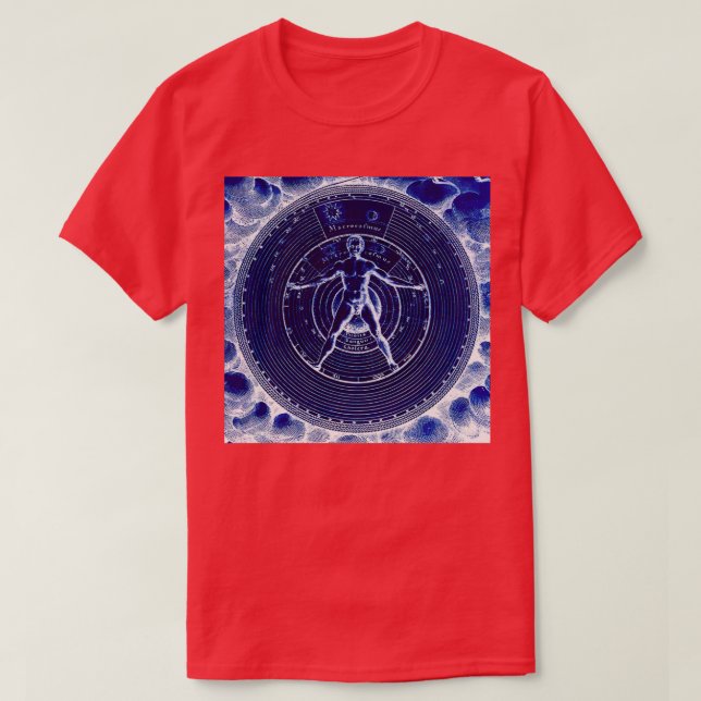 Mans Place In The Universe Inverted T-Shirt (Design Front)