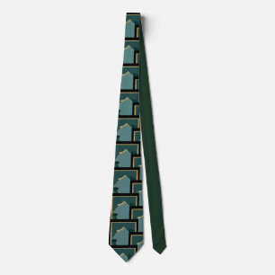 Man's Tie Emerald Green Gold Black Wedding
