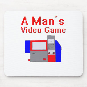 Man's Video Game Mouse Pad