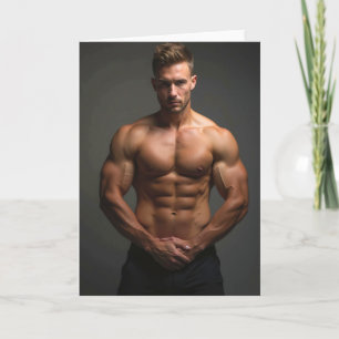 Manscape Greetings Card