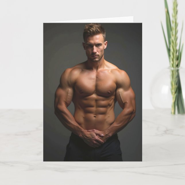 Manscape Greetings Card (Front)