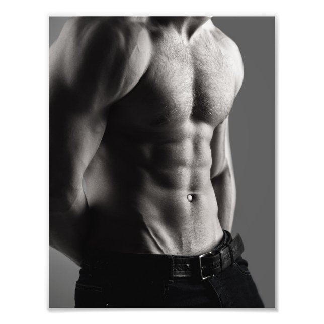 Manscape in Gray Hot Guy Poster (Front)