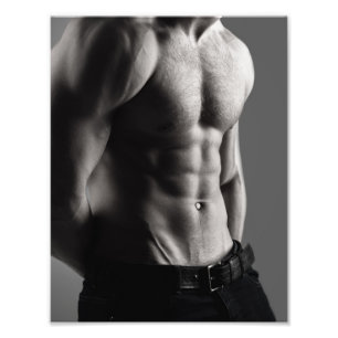 Manscape in Grey Hot Guy Poster