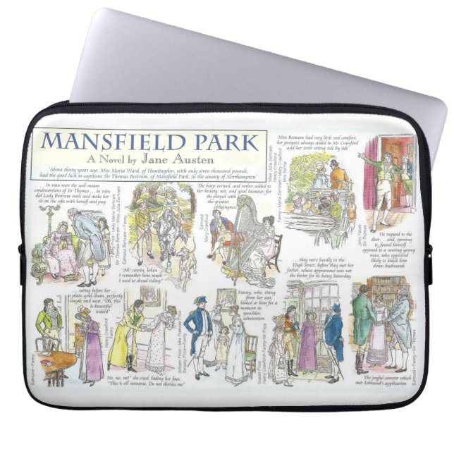 Mansfield park laptop sleeve (Front)