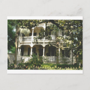 mansion in texas port arkansas postcard