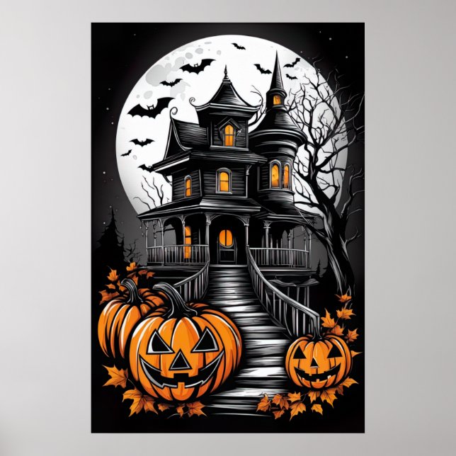 Mansion of Shadows, A Haunting Halloween Poster (Front)