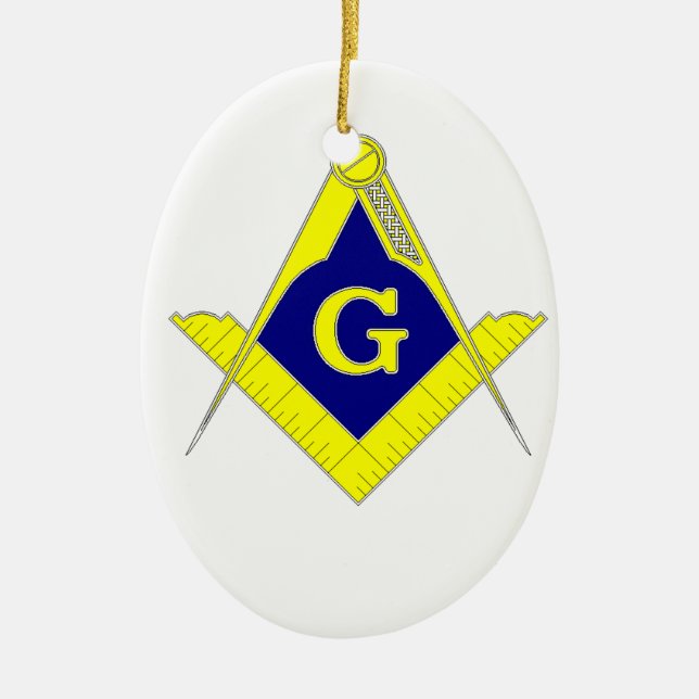 Mansonic Ceramic Tree Decoration (Front)