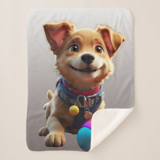 Manta Perrito Animated Sherpa Blanket