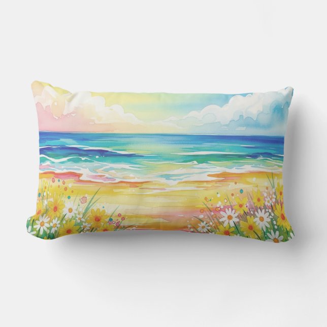 Manta playa de mi vida  lumbar cushion (Front)