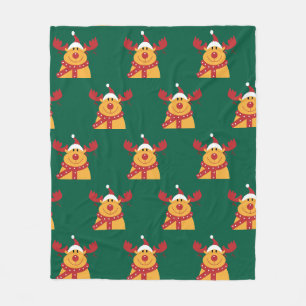 Manta Polar "Reno Nariz Roja" Fleece Blanket