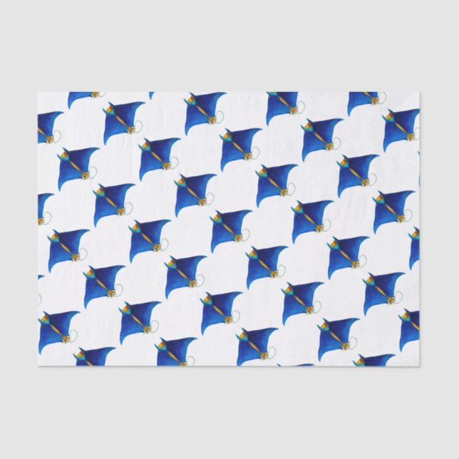 manta ray art tissue paper (Front)