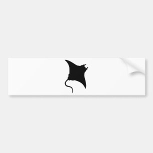 Manta Ray Bumper Sticker