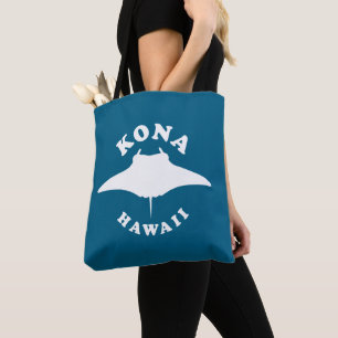 Manta Ray Diving in Kona, Hawaii Tote Bag
