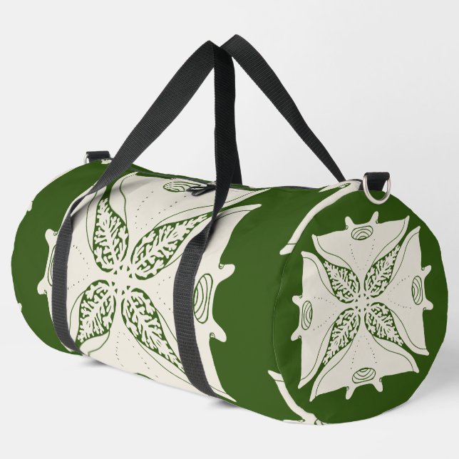 Manta Ray hawaiian Quilt Duffle Bag (Left Corner)