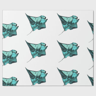 Manta Ray, (Manta birostris) Wrapping Paper