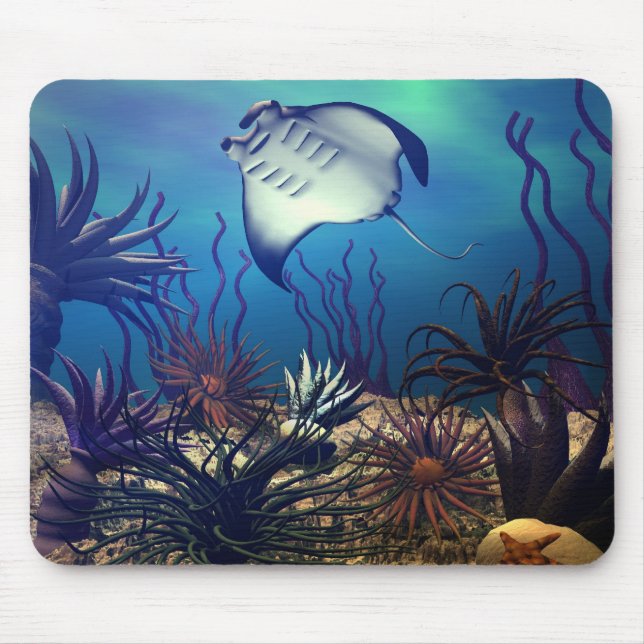 Manta Ray Mouse Pad (Front)