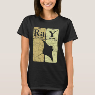 Manta Ray Periodic Table Elements Stingray T-Shirt