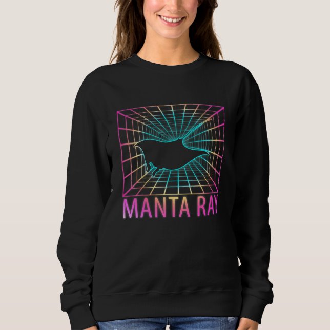 Manta Ray Retro Sweatshirt (Front)