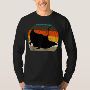 Manta Ray Retro Vintage Stingray Fish Ocean Biolog T-Shirt