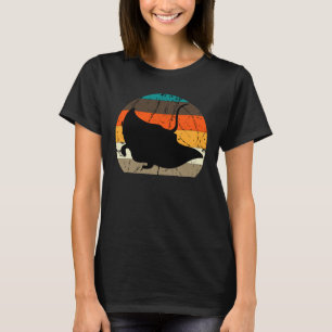 Manta Ray Retro Vintage Stingray Fish Ocean Biolog T-Shirt