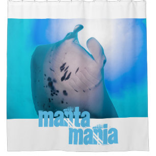Manta ray shower curtain