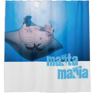 Manta ray shower curtain
