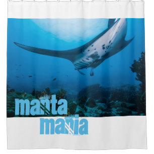 Manta ray shower curtain